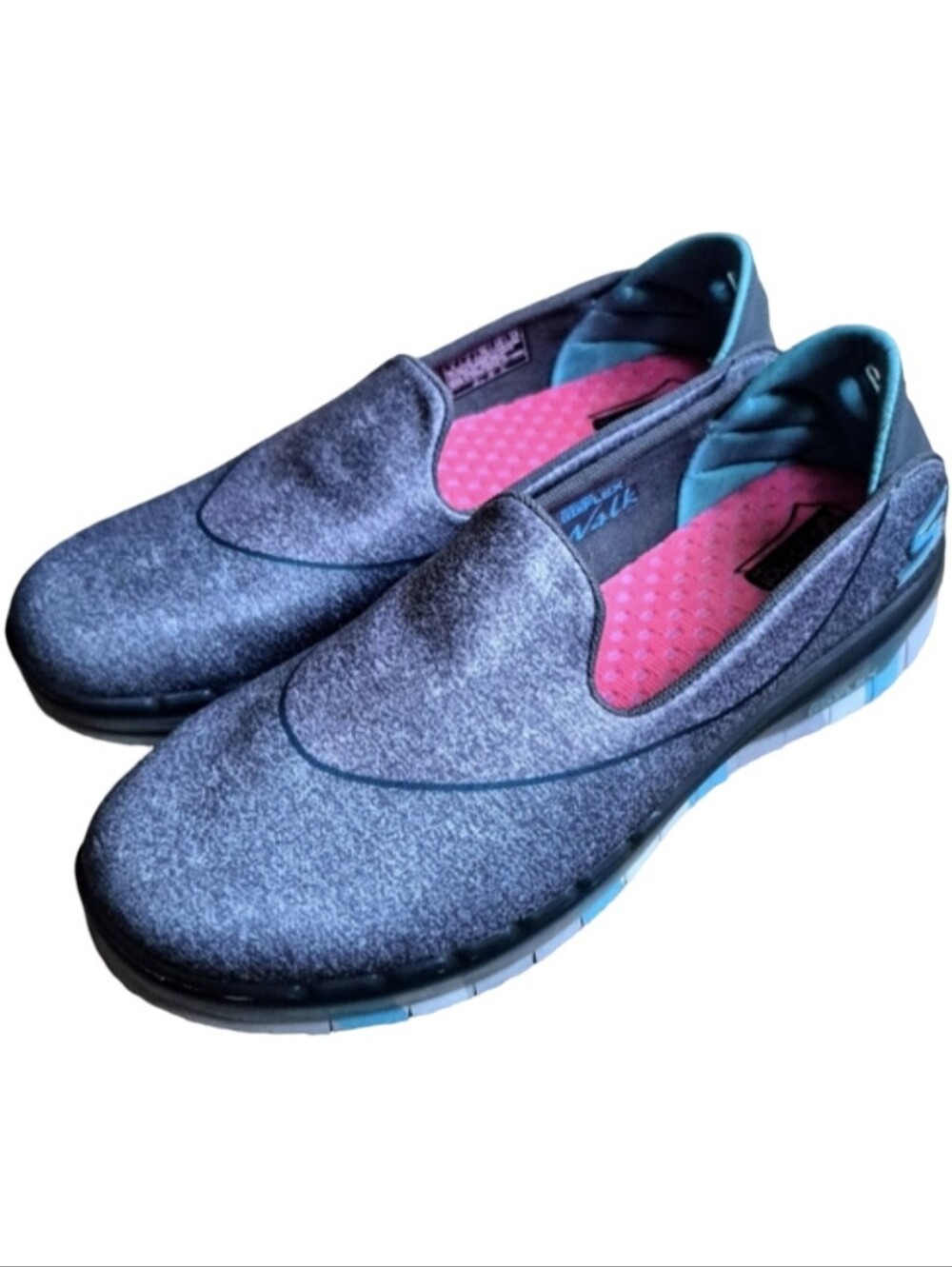 Skechers Goga Mat Go Flex Walk Girls Size 4 Slip On